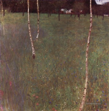 Bauernhausmit Birken Symbolik Gustav Klimt Ölgemälde